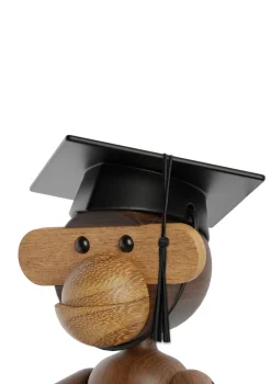 Kay Bojesen graduation cap for monkey small, Black