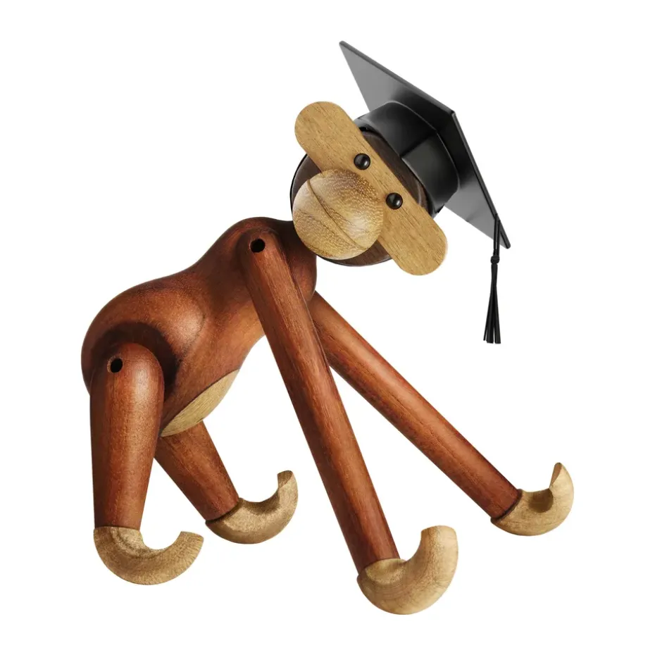 Kay Bojesen graduation cap for monkey small, Black