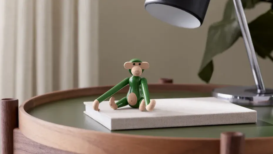 Kay Bojesen mini vintage monkey, Green