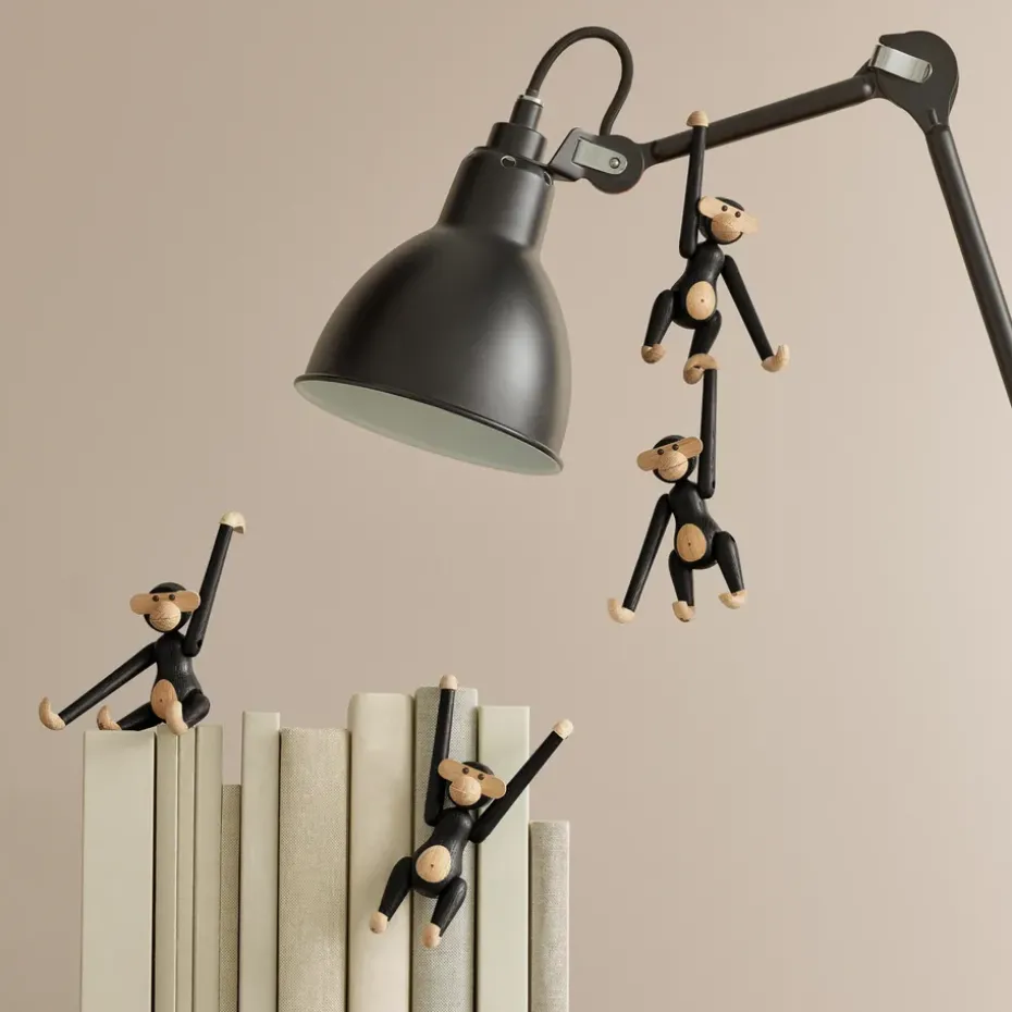Kay Bojesen monkey mini, Dark-stained oak