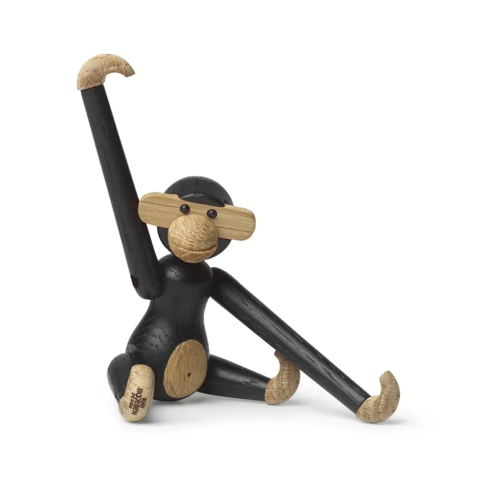 Kay Bojesen monkey mini, Dark-stained oak