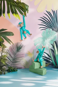 Kay Bojesen monkey mini, Turquoise