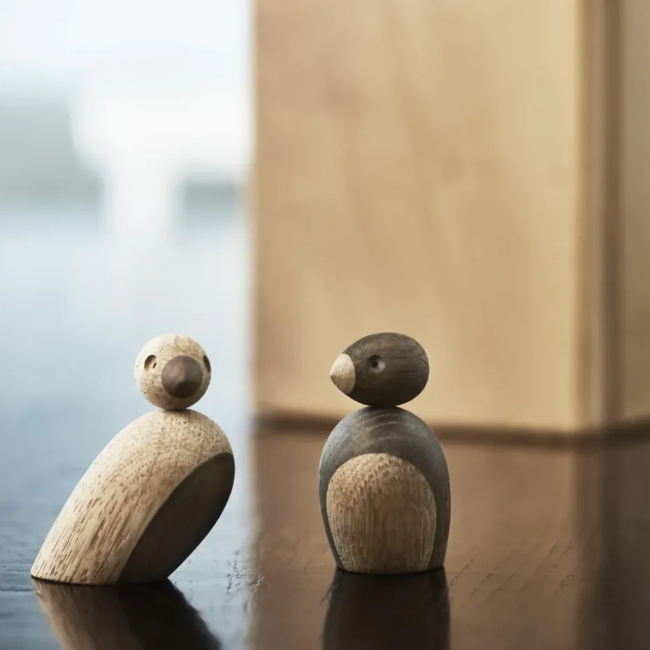 Kay Bojesen sparrows 2-pack, Oak