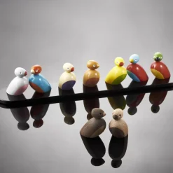 Kay Bojesen sparrows 2-pack, Oak