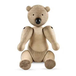Kay Bojesen wooden bear Liliput, Untreated oak, untreated maple