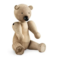 Kay Bojesen wooden bear Liliput, Untreated oak, untreated maple