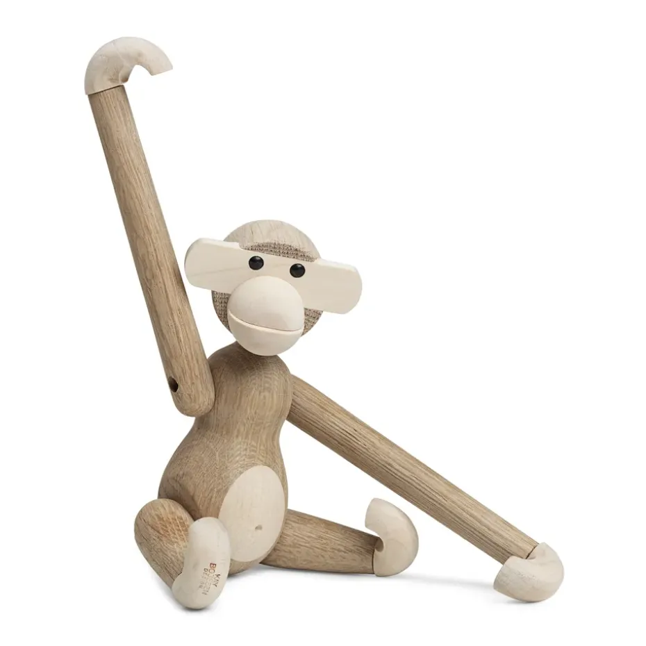 Kay Bojesen wooden monkey small, Untreated oak and maple