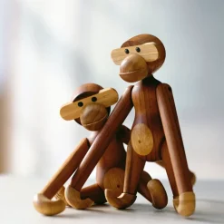 Kay Bojesen wooden monkey small, Teak-limba wood 20 cm