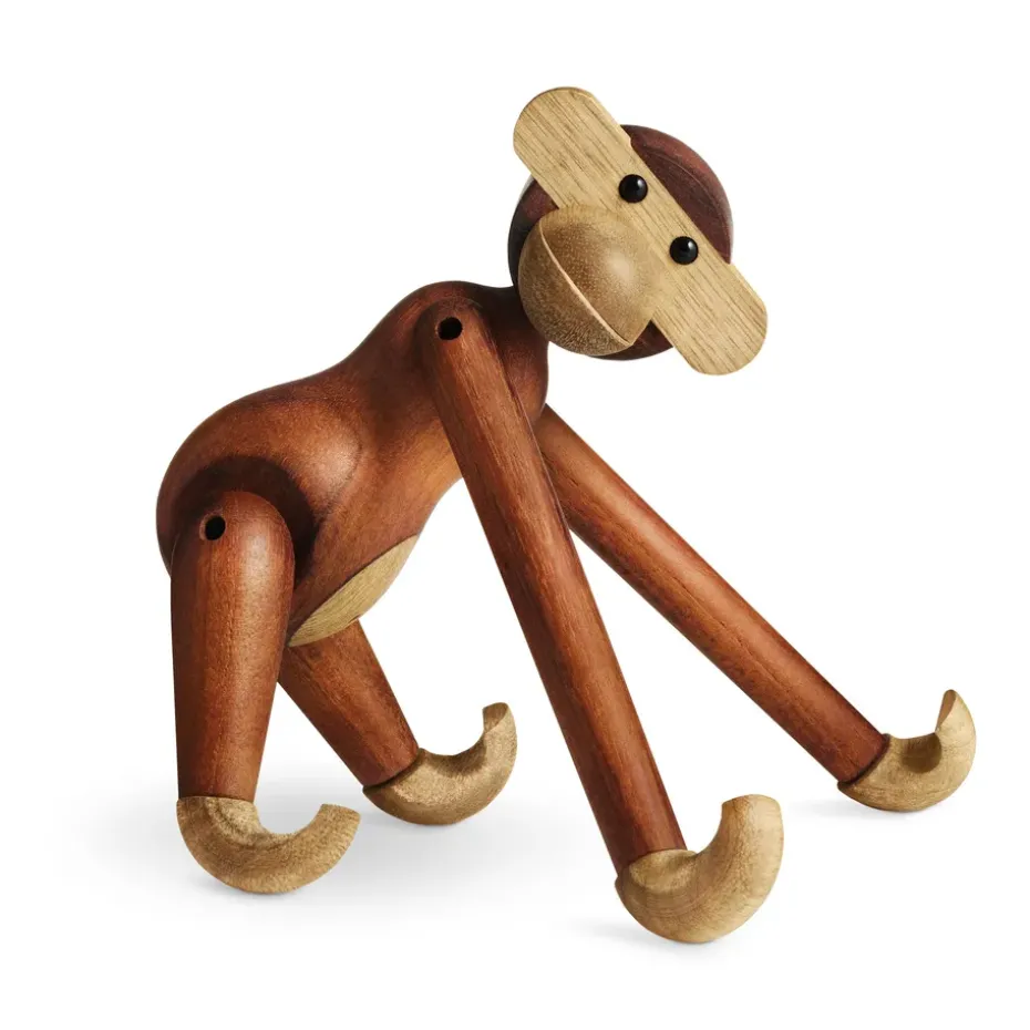 Kay Bojesen wooden monkey small, Teak-limba wood 20 cm