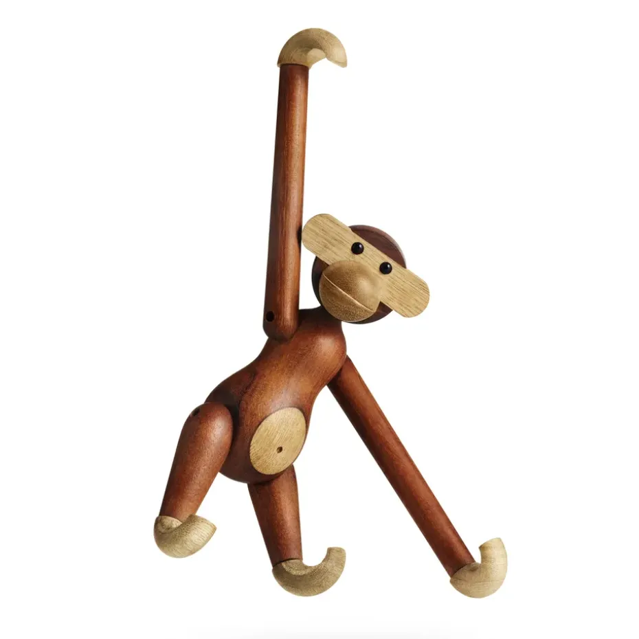 Kay Bojesen wooden monkey small, Teak-limba wood 20 cm
