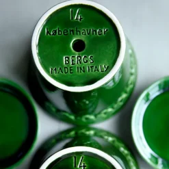 Københavner flower pot glazed Ø16 cm, Green