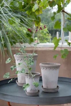 Københavner flower pot high Ø14 cm, grey