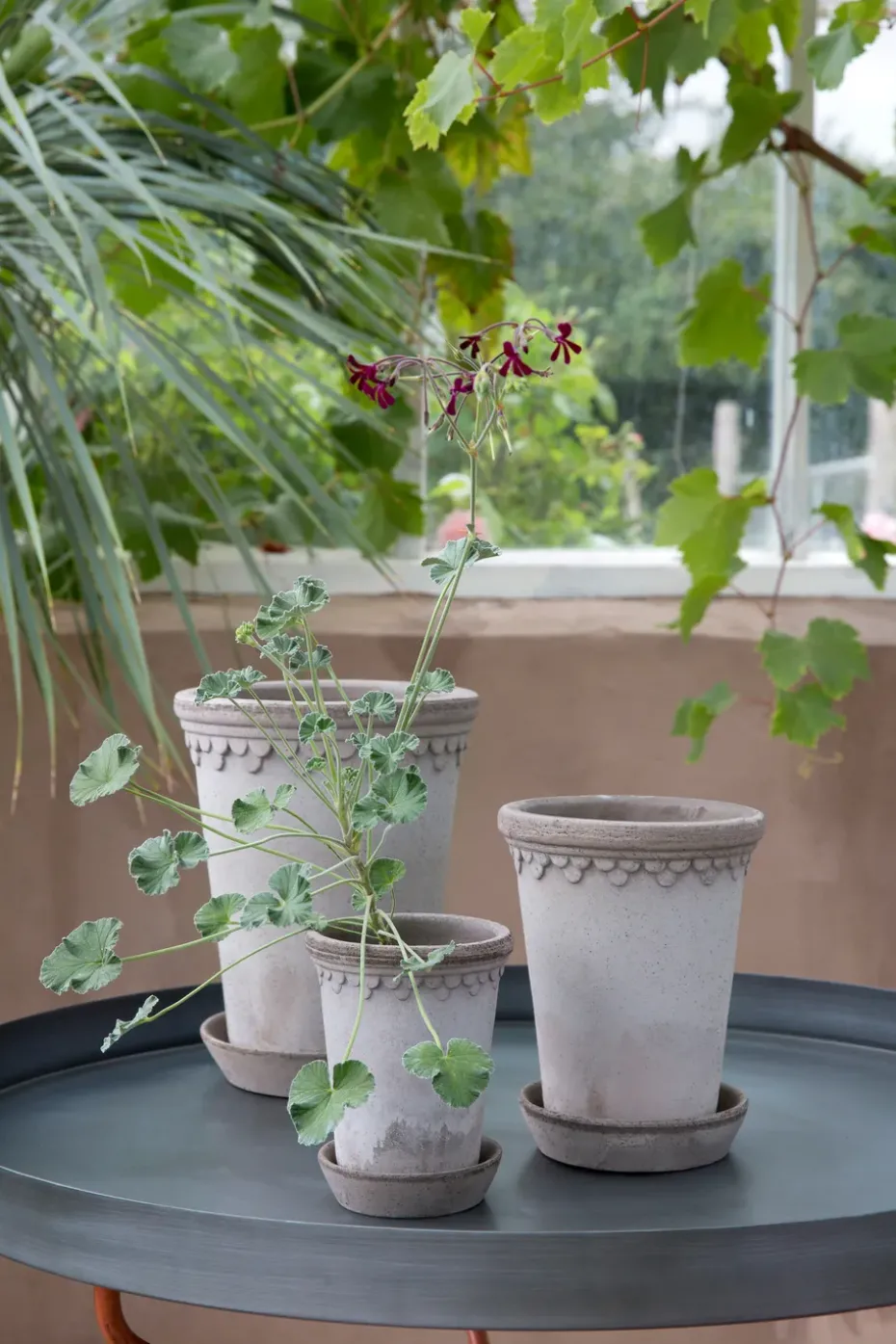 Københavner flower pot high Ø14 cm, grey