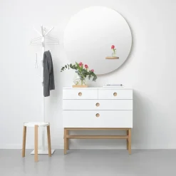 Keep dresser, White, white oiled oak legs