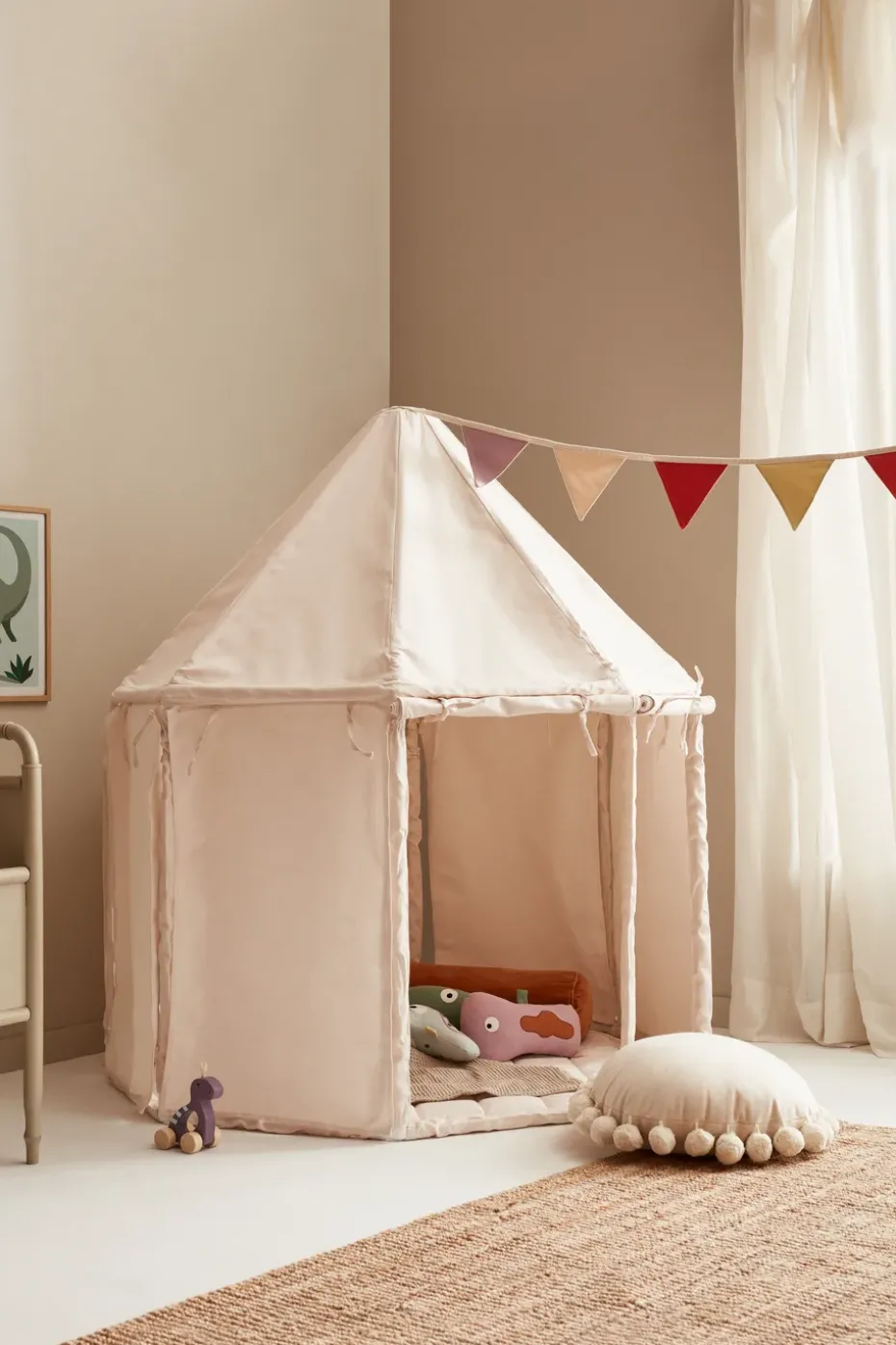 Kid's Base circus tent, Natural white