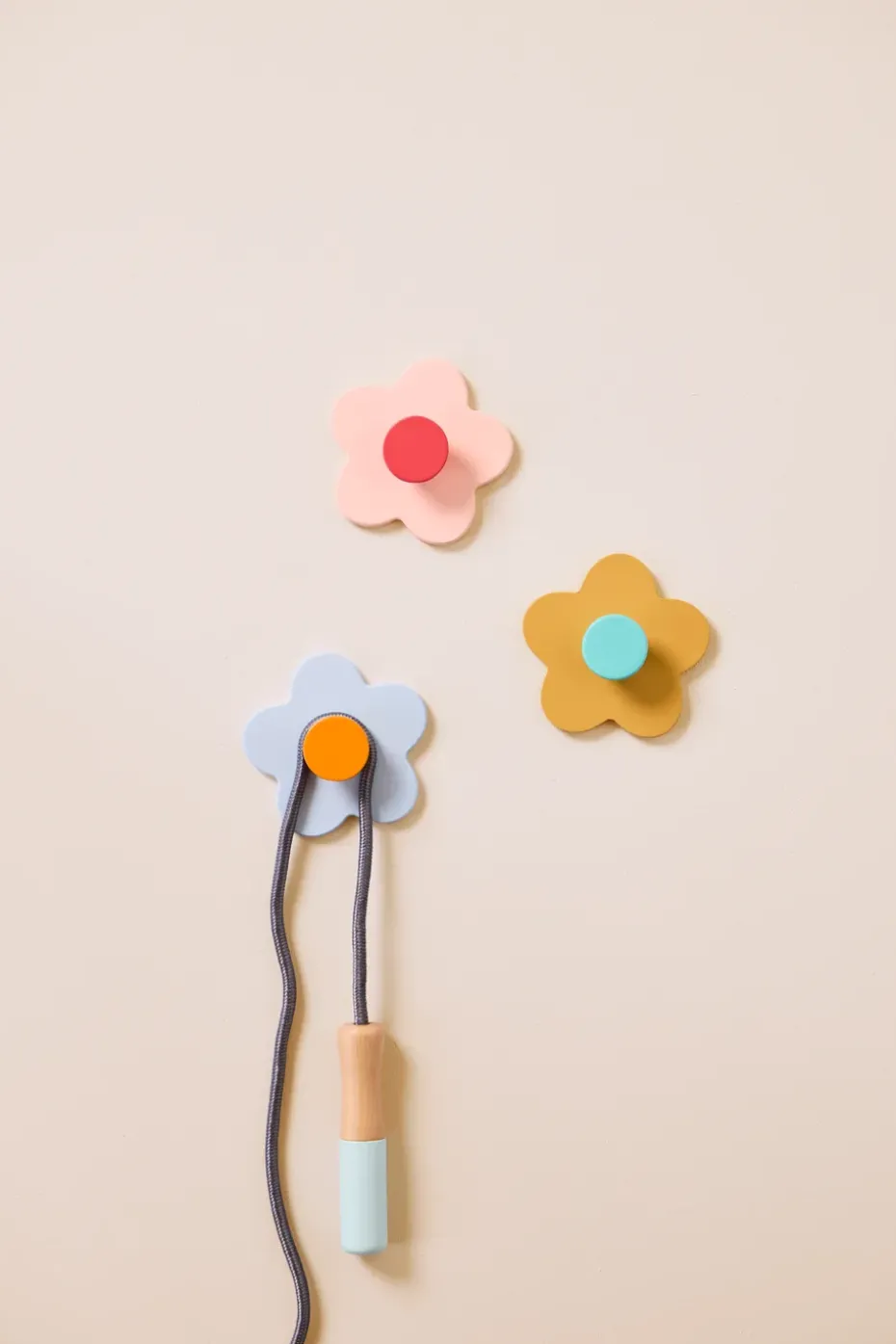 Kid's Base flower hook 3-piece, Multi