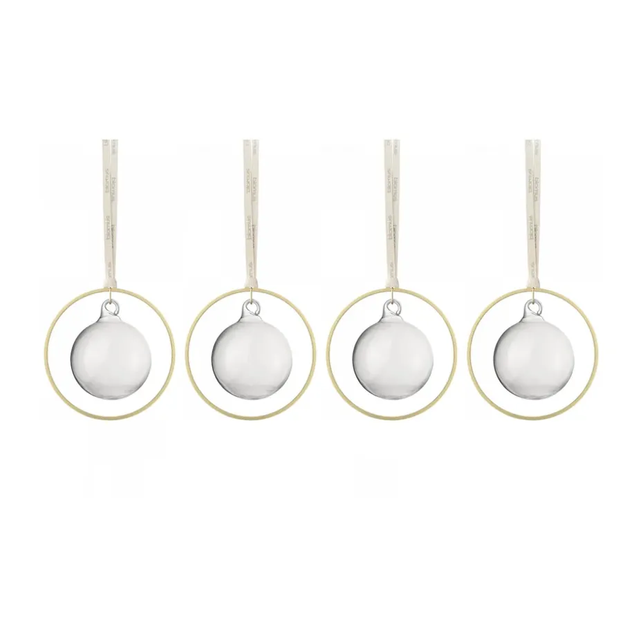 KITAI Christmas bauble 8,5 cm 4-pack, Clear