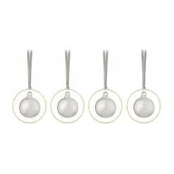 KITAI Christmas bauble 8,5 cm 4-pack, Smoke