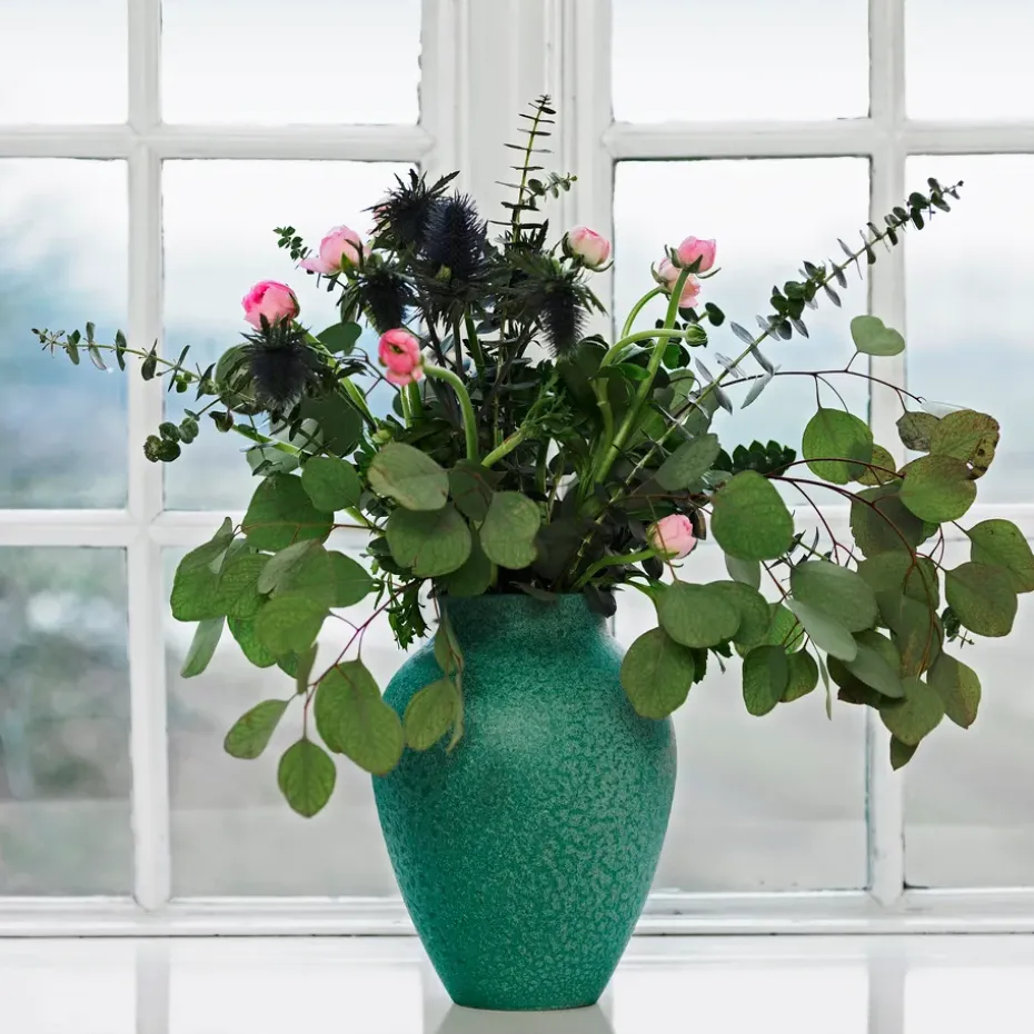 Knabstrup vase 27 cm, green