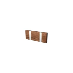 Knax hanger 2-hook, Oiled walnut
