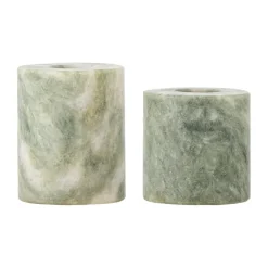 Kokoro candle holder 2 parts, Green marble