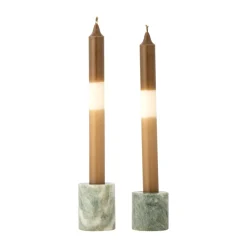 Kokoro candle holder 2 parts, Green marble
