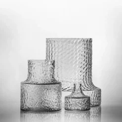 Kolonn vase structured, 11 cm