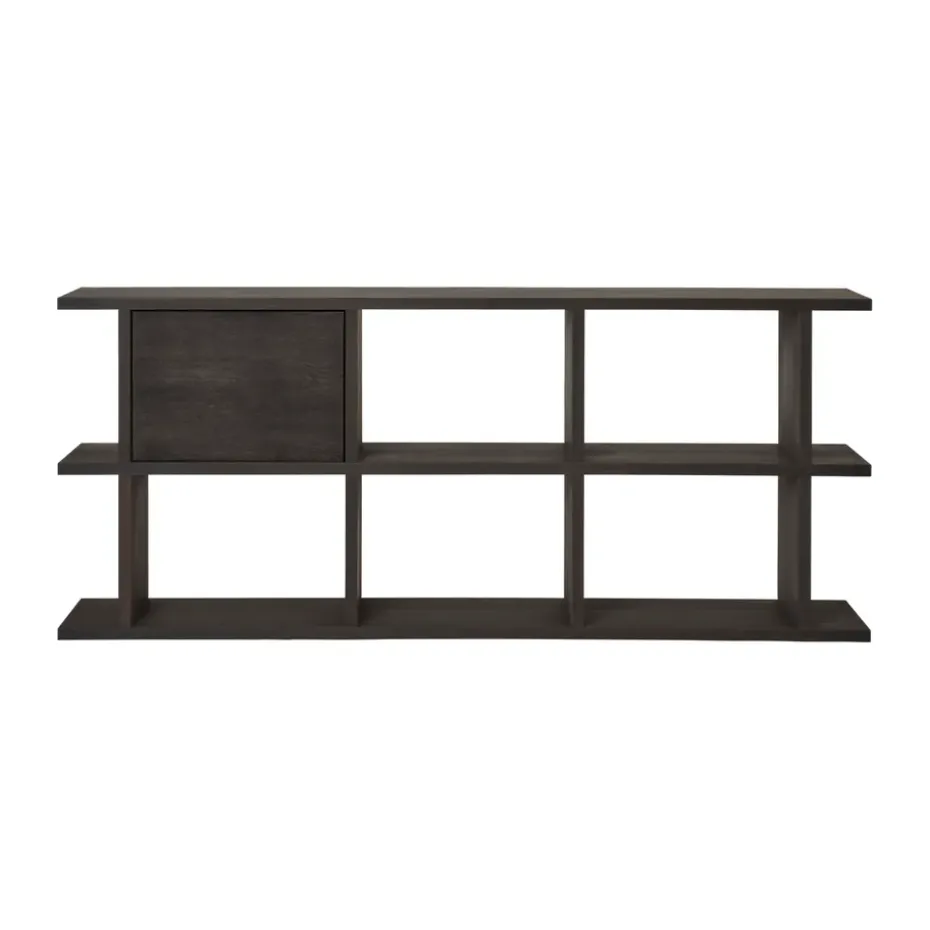 Kona bookcase cabinet insert, Dark Stained