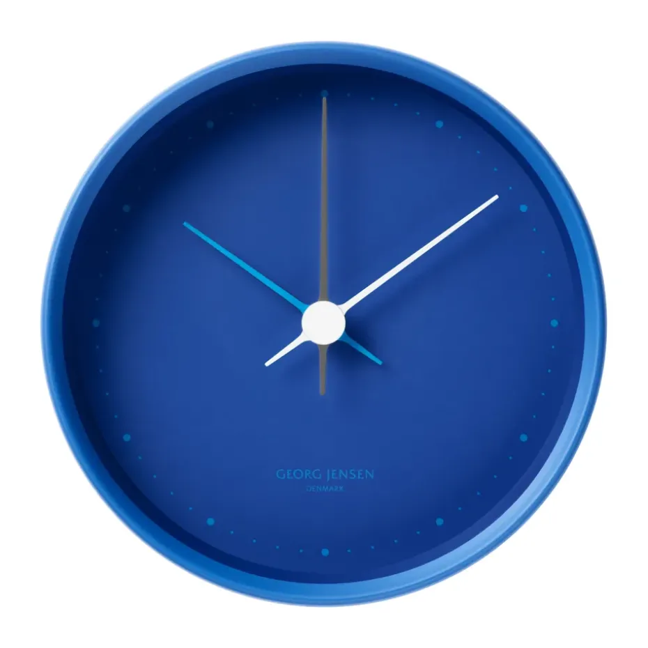 Koppel wall clock Ø10 cm, Iconic blue