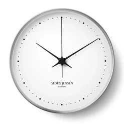 Koppel wall clock white-stainless steel, Ø 30 cm