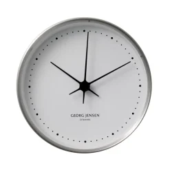 Koppel wall clock white-stainless steel, Ø 10 cm