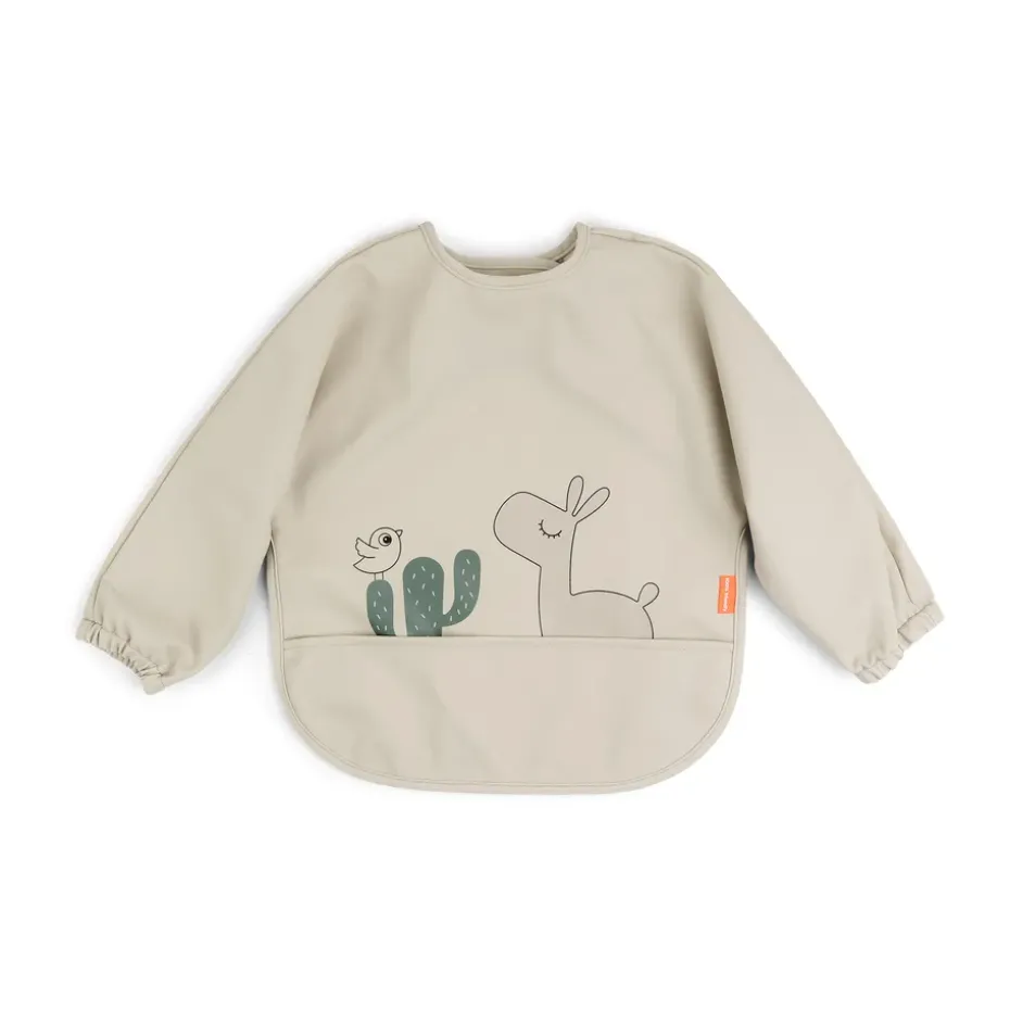 Lalee bib with sleeves, Sand