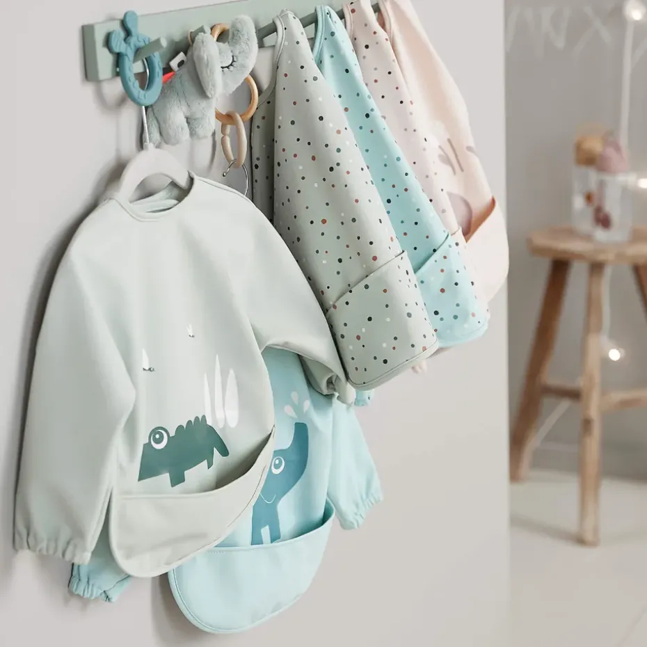 Lalee bib with sleeves, Sand
