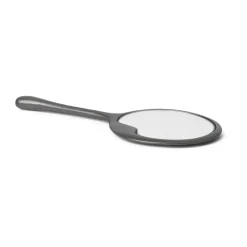 Lava hand mirror, Blackened Aluminium