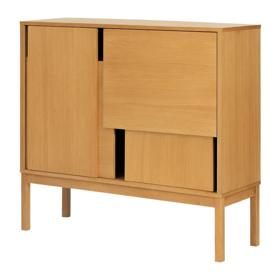 Layer sideboard, Oak, 120x110, with legs