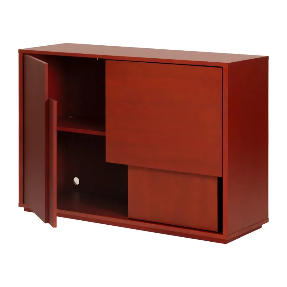 Layer sideboard, Red, 120x82 cm