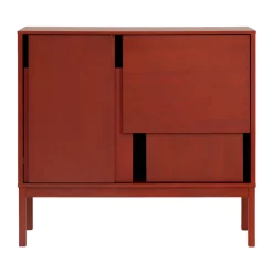 Layer sideboard, Red, 120x110, with legs
