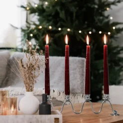 Lignano Sabbiadoro Advent candlestick, Nickel-plated brass
