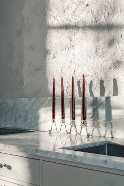Lignano Sabbiadoro Advent candlestick, Nickel-plated brass