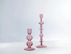 Like home candlestick 13.5 cm, Grape