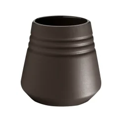 Lines vase 8 cm, Brown