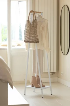 Linn clothes rack compact, White