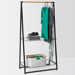 Linn clothes stand large, Black