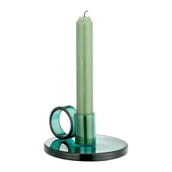 Loop candle holder Ø11 cm, Teal