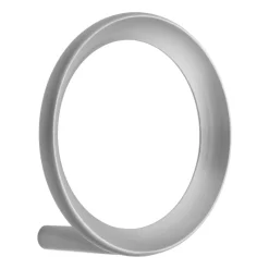 Loop hook medium Ø7.8 cm, Brushed Zinc