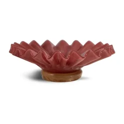 Lori bowl M Ø18 cm, Bordeaux-beige