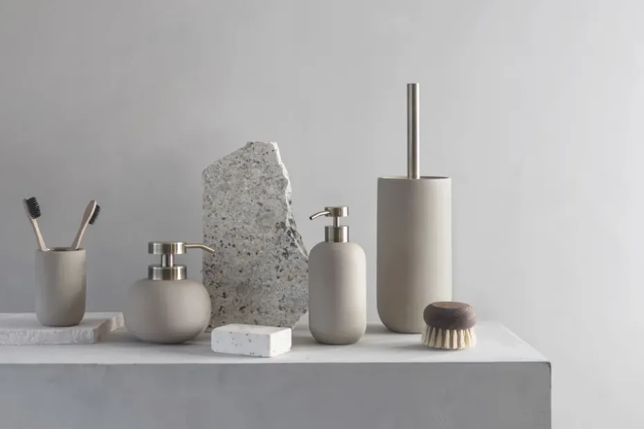 Lotus ceramic toilet brush, Sand