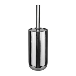 Lotus ceramic toilet brush, Chrome