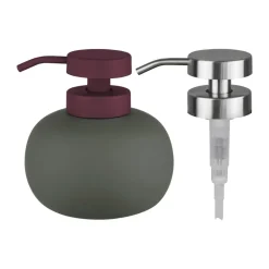 Lotus play soap pump low, incl. 2 pump heads, Dark olive