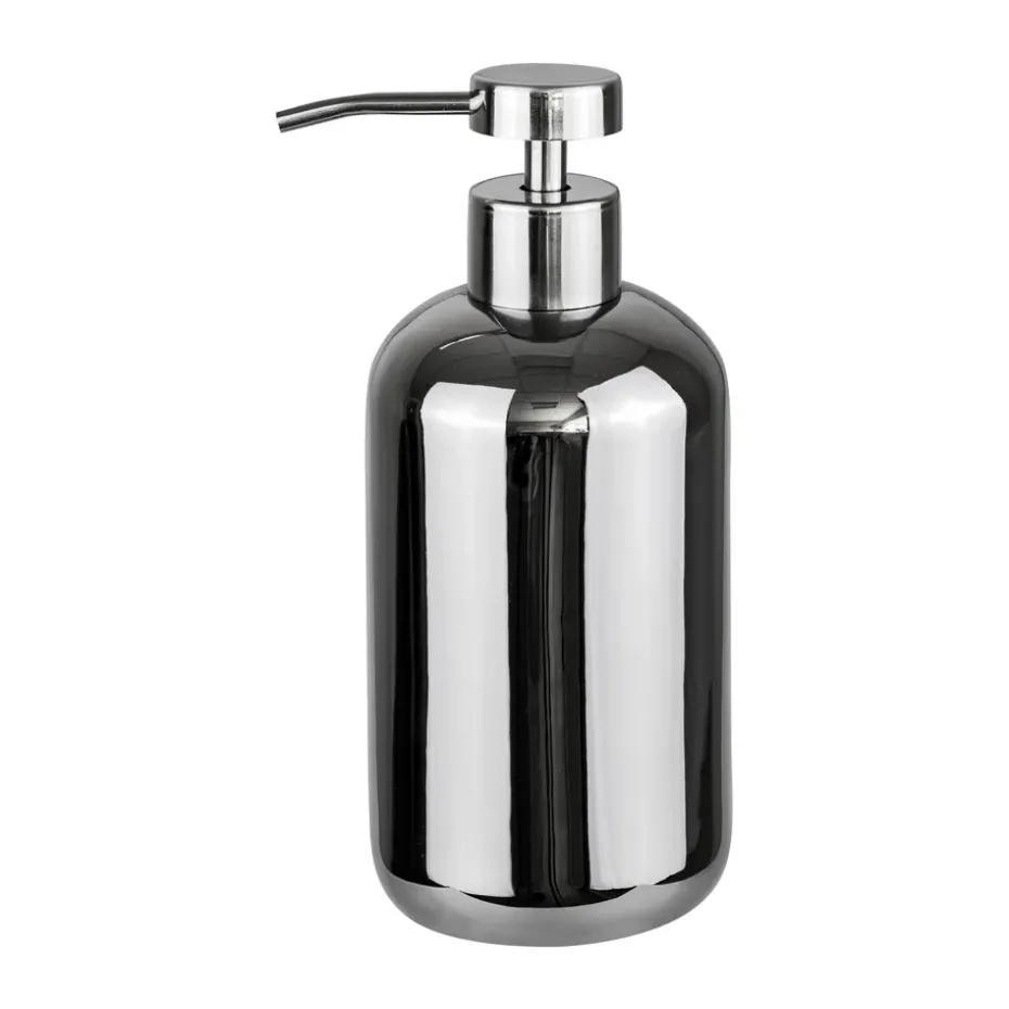 Lotus soap dispenser high, Chrome